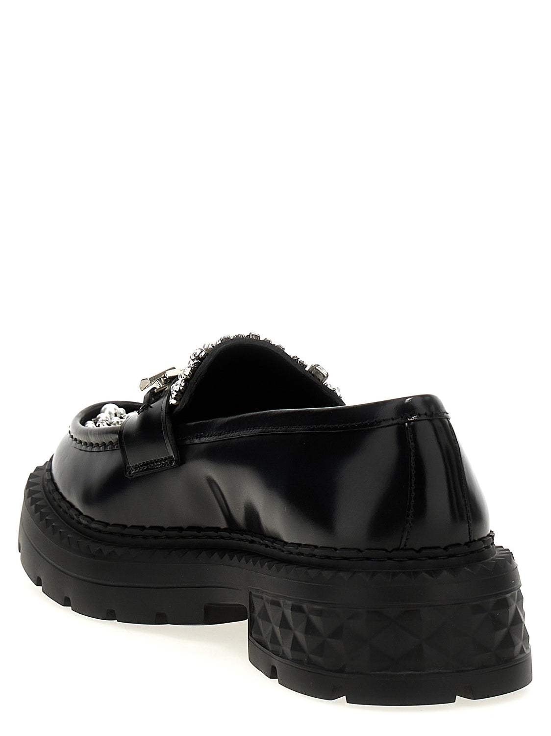 Black Calfskin Slip-On Loafers