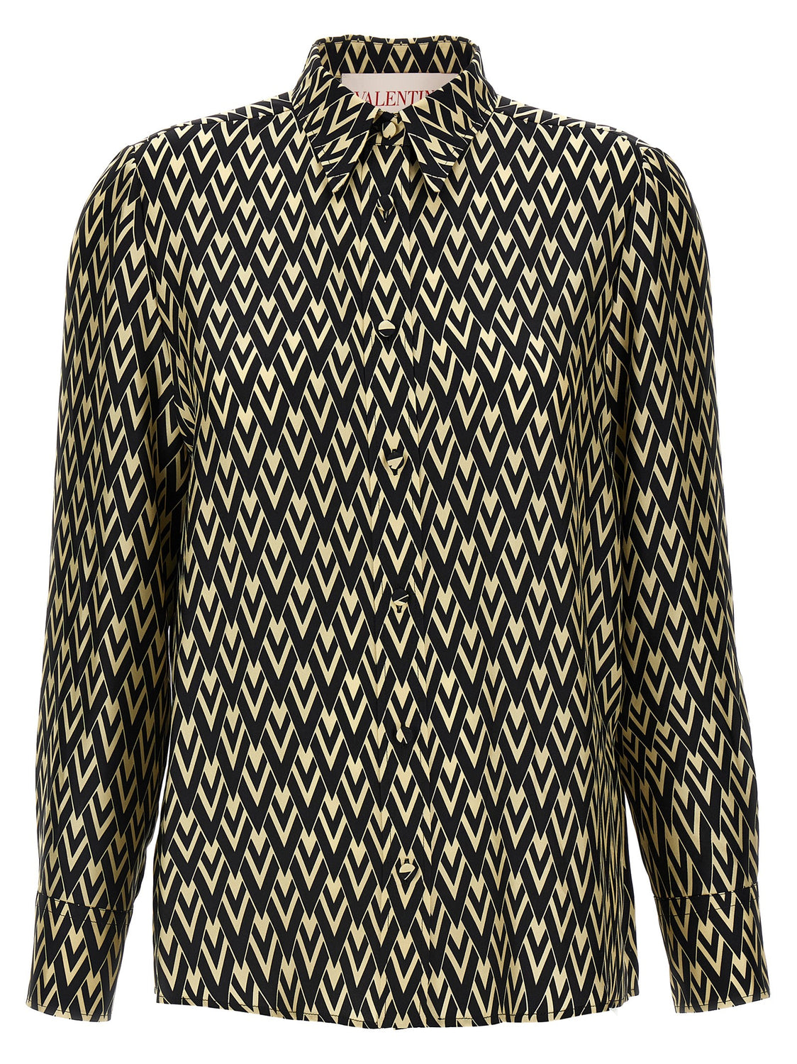 Bicolor Silk Blouse