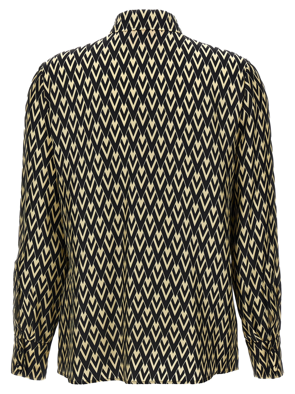 Bicolor Silk Blouse