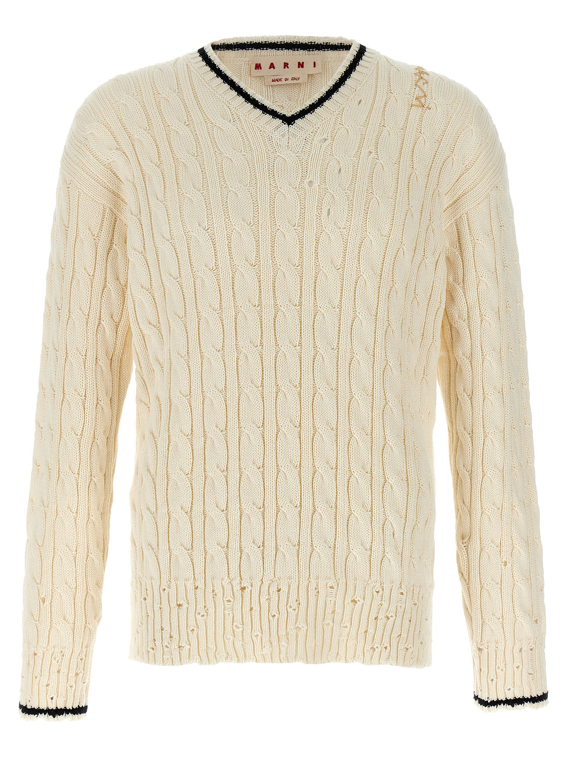 White Cotton Cardigan