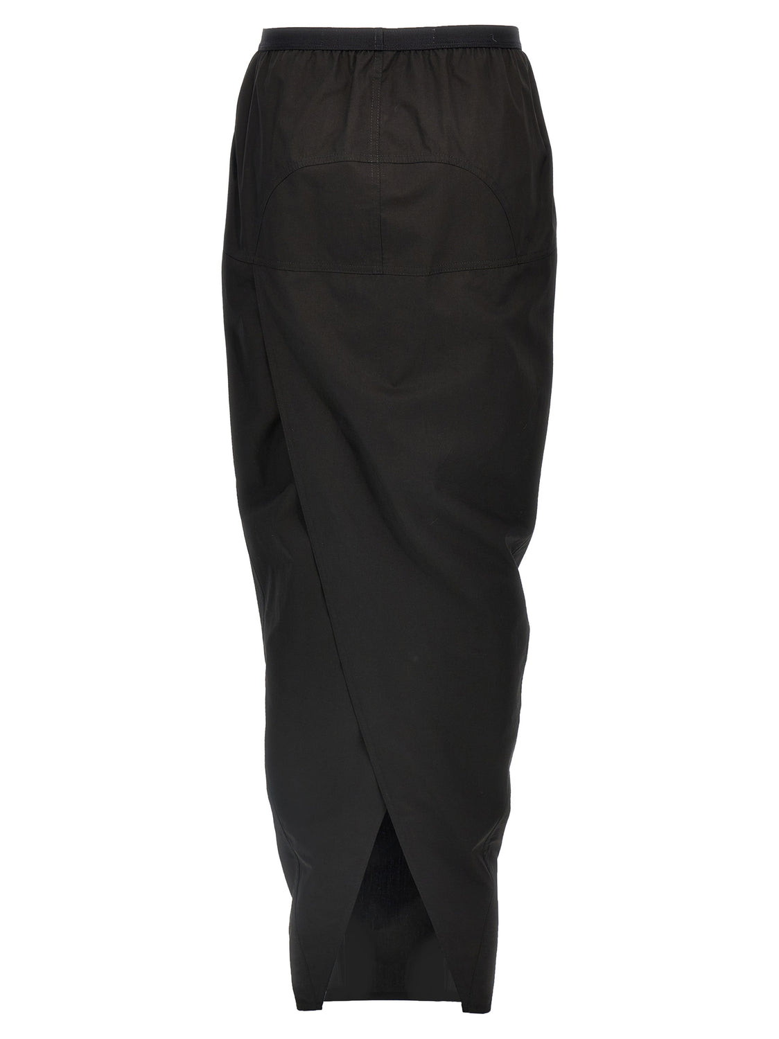 Black Cotton Mini Skirt
