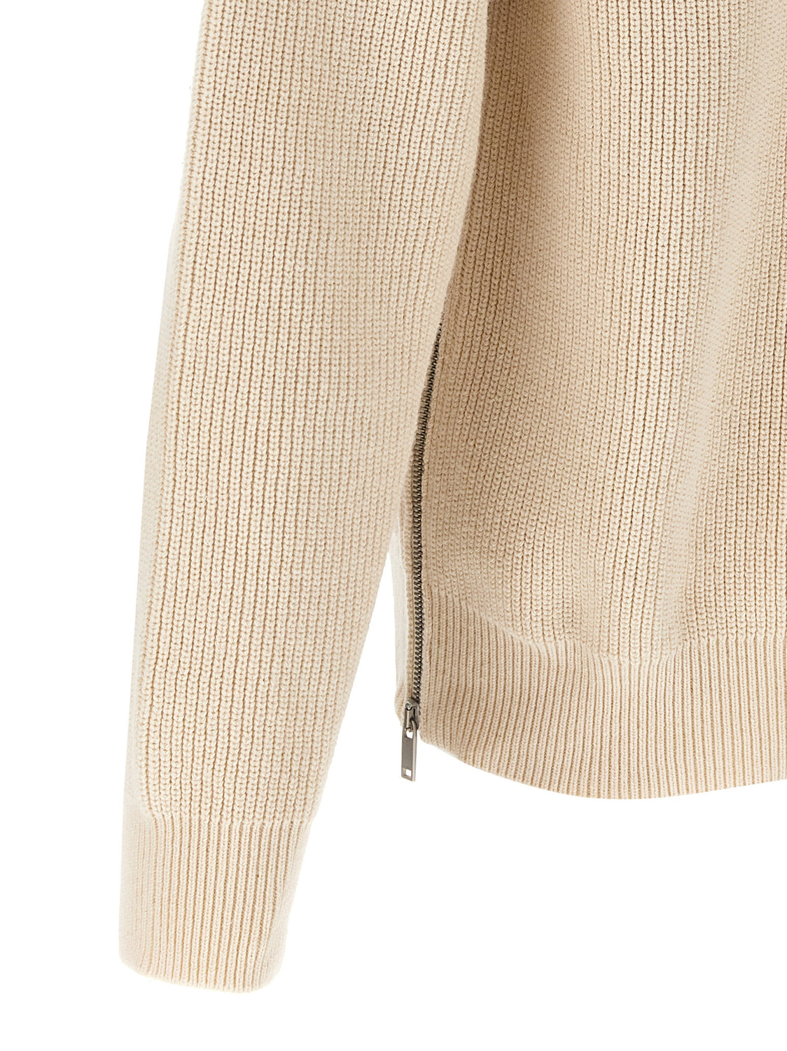 Beige Cotton Cardigan