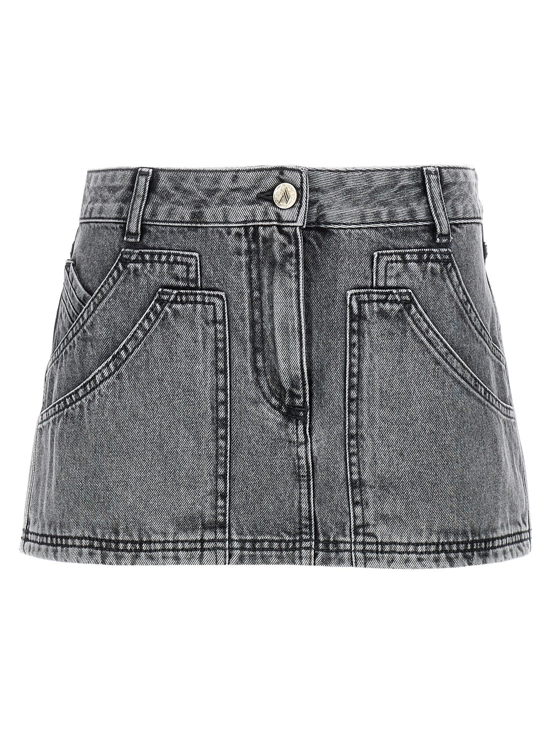 Gray Cotton Long Skirt