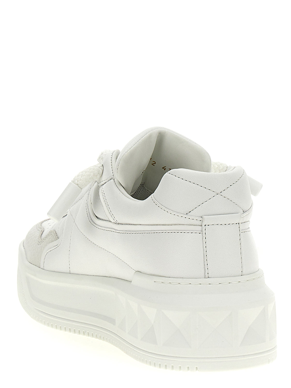 White Calfskin Chunky Sneakers