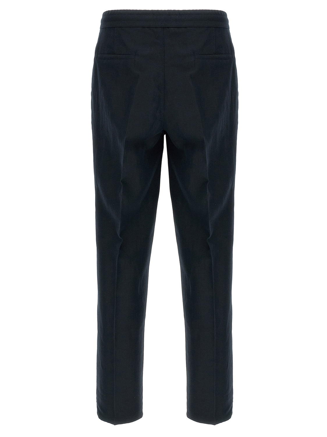 Blue Linen Casual Pants