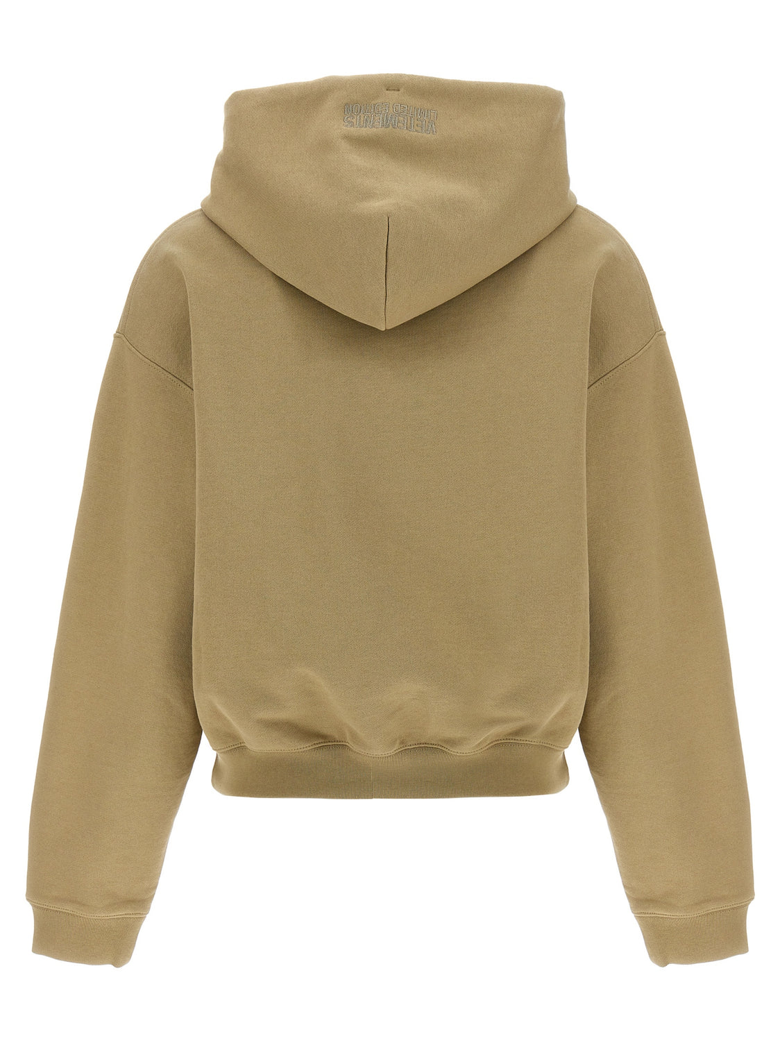 Beige Cotton Hoodie