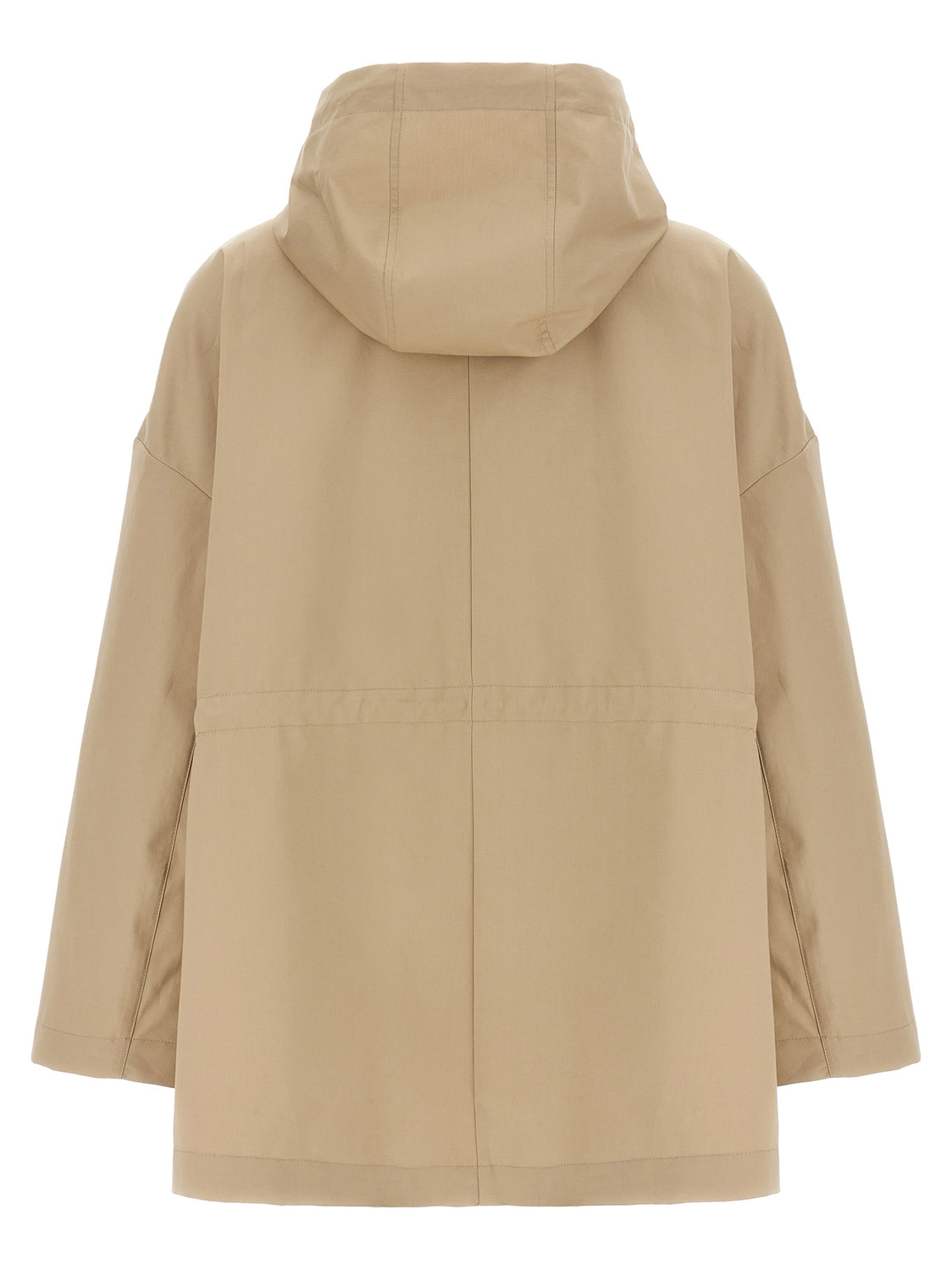 Beige Cotton Parka