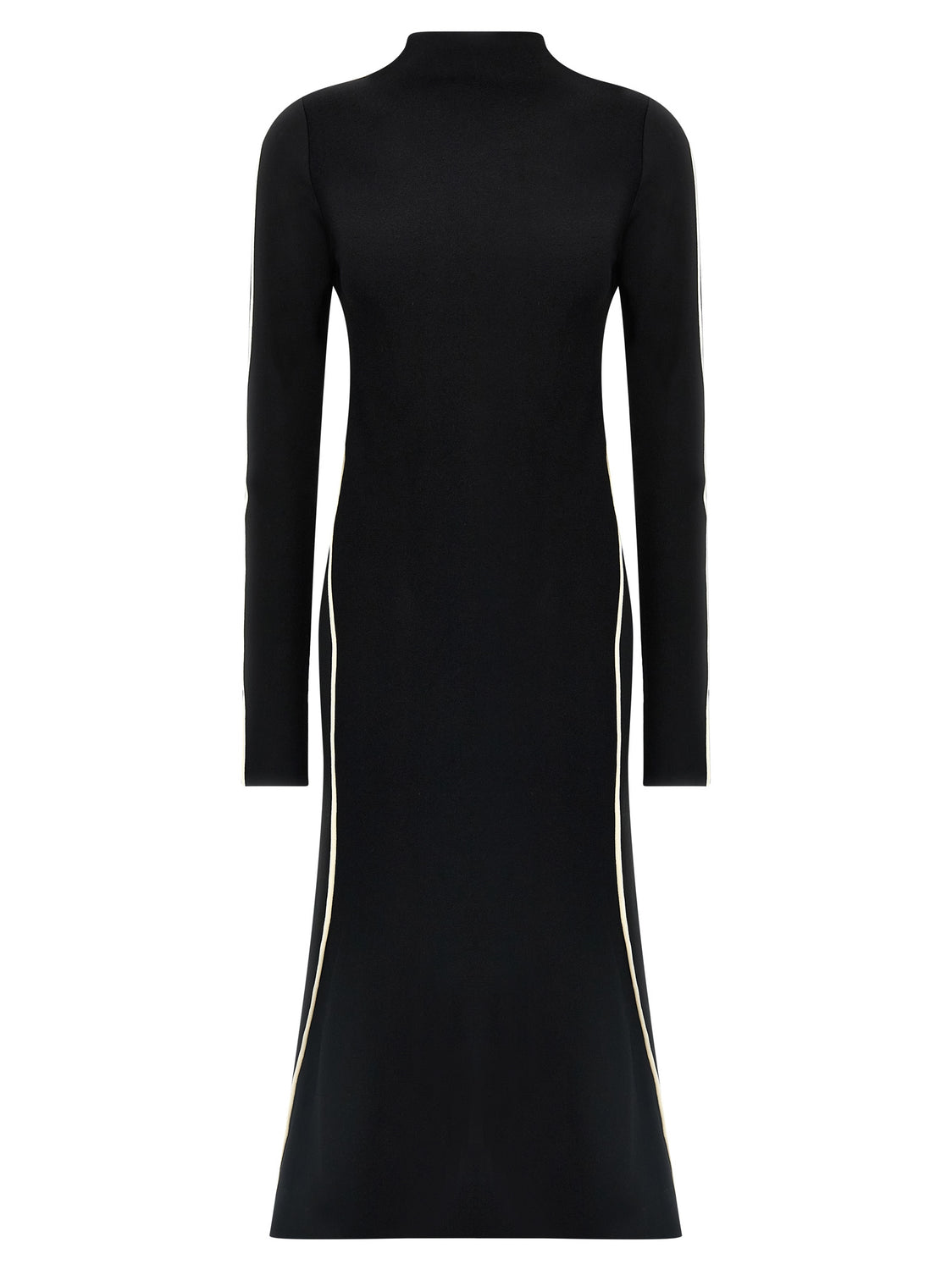 Bicolor Viscose Midi Dress