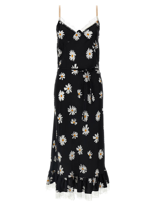 Black Silk Midi Dress