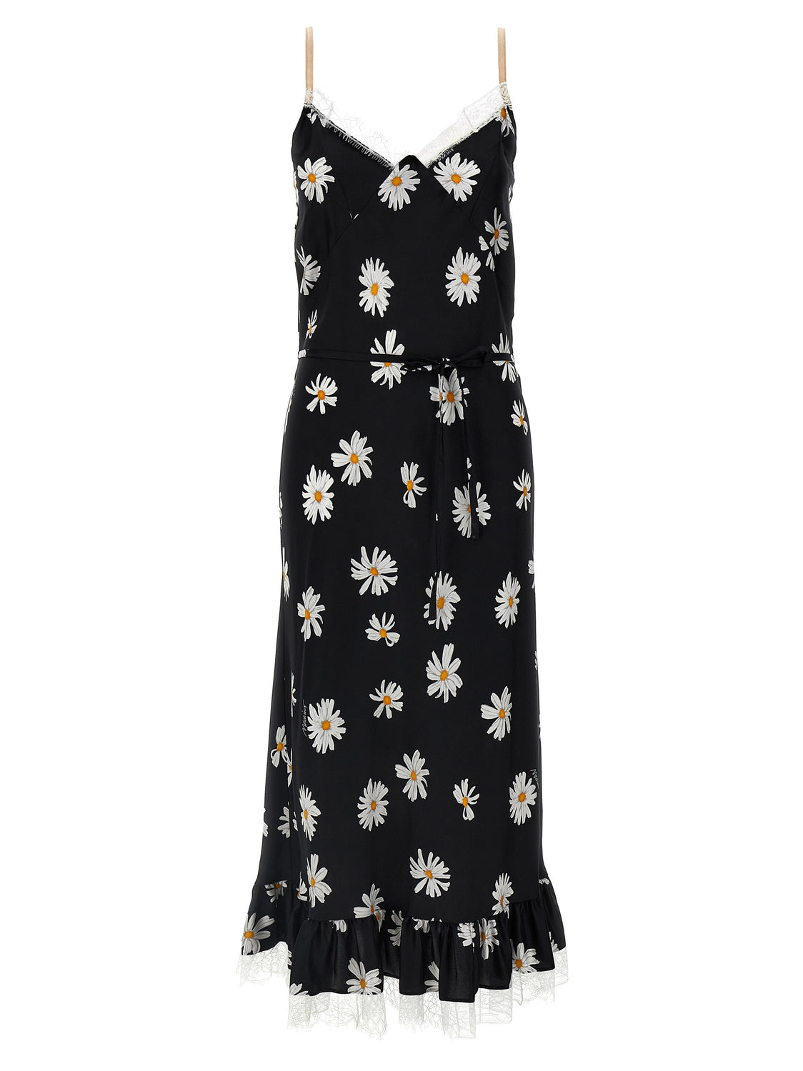 Black Silk Midi Dress