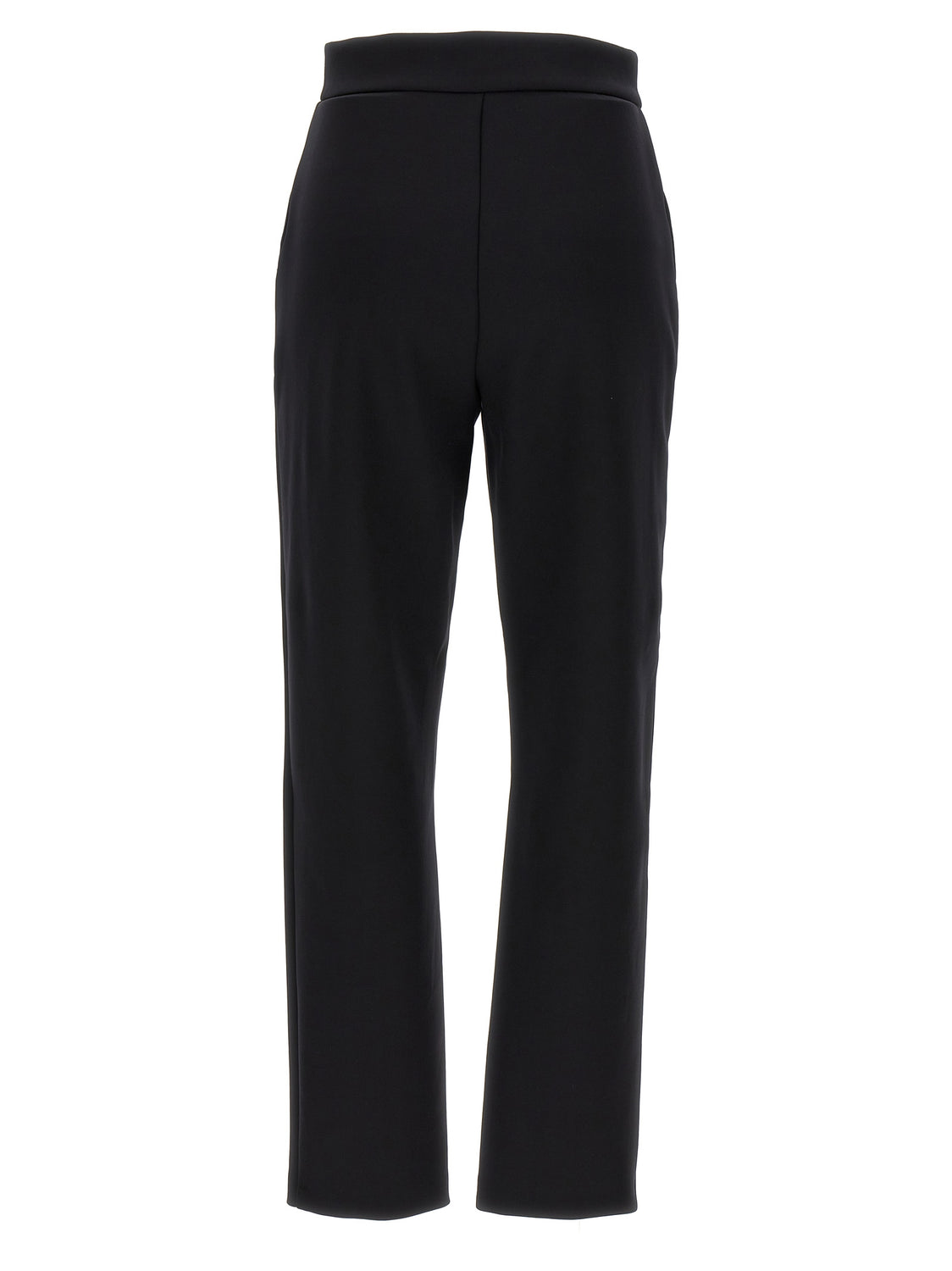 Black Polyamide Casual Pants