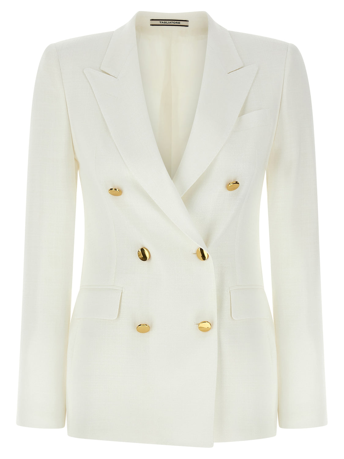 White Viscose Blazer