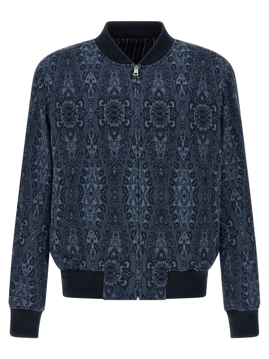 Blue Cotton Bomber