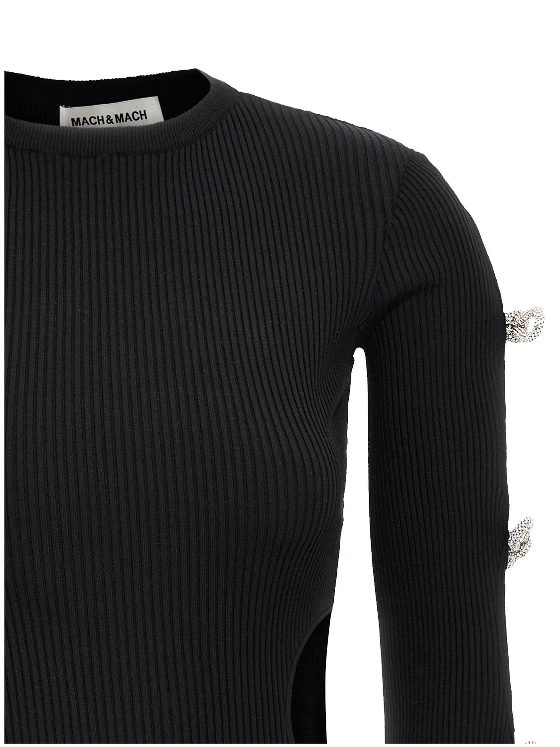 Black Viscose Short Dress