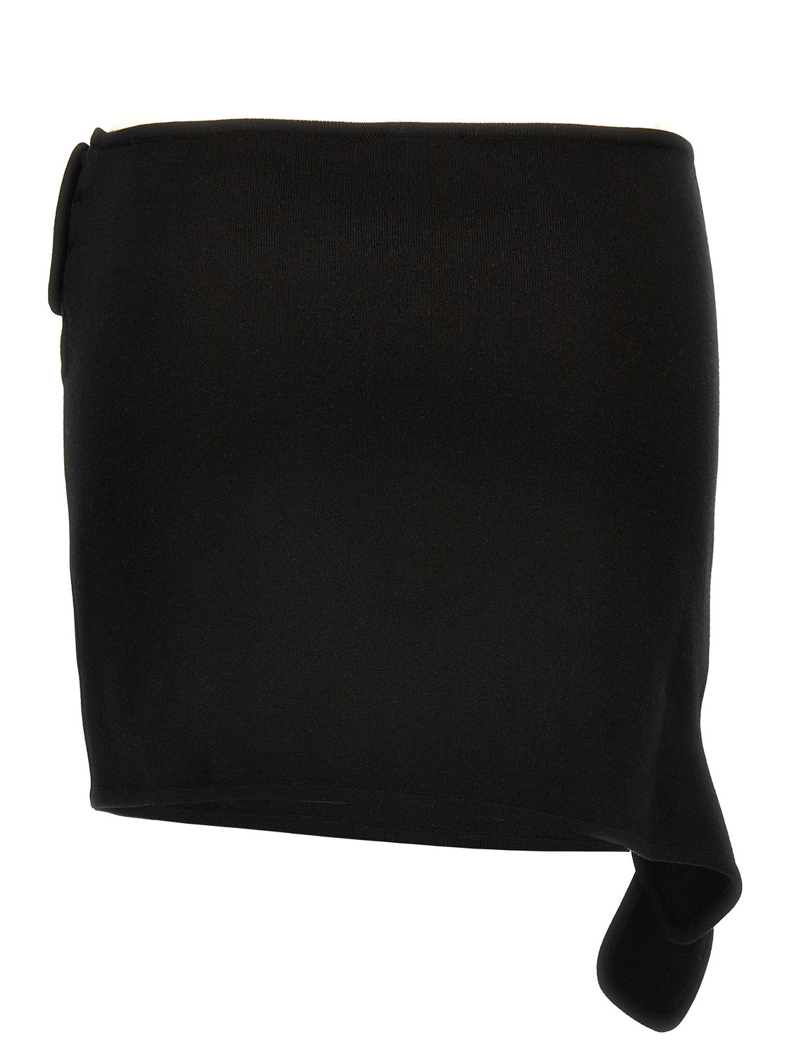 Black Viscose Long Skirt