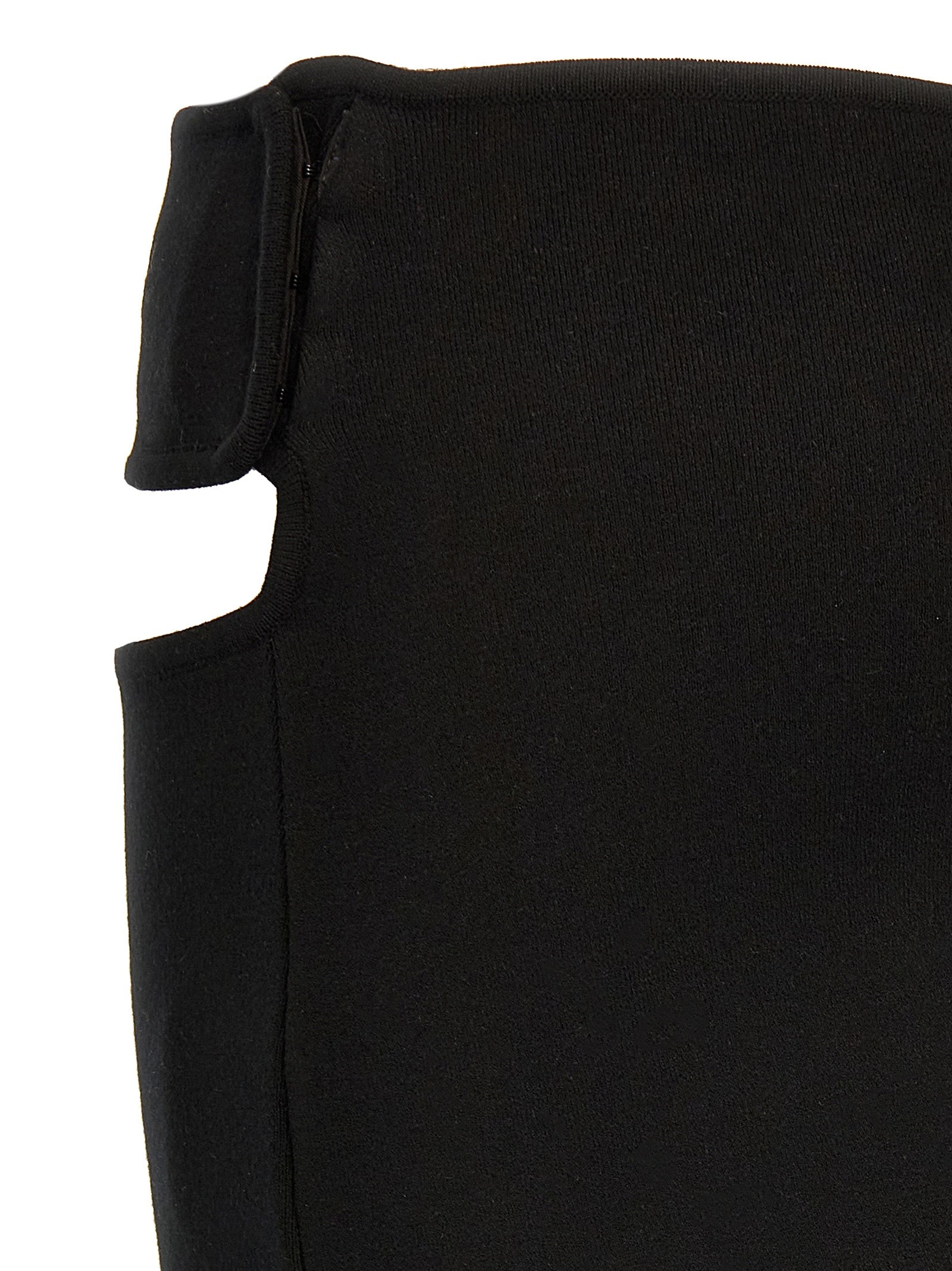 Black Viscose Long Skirt