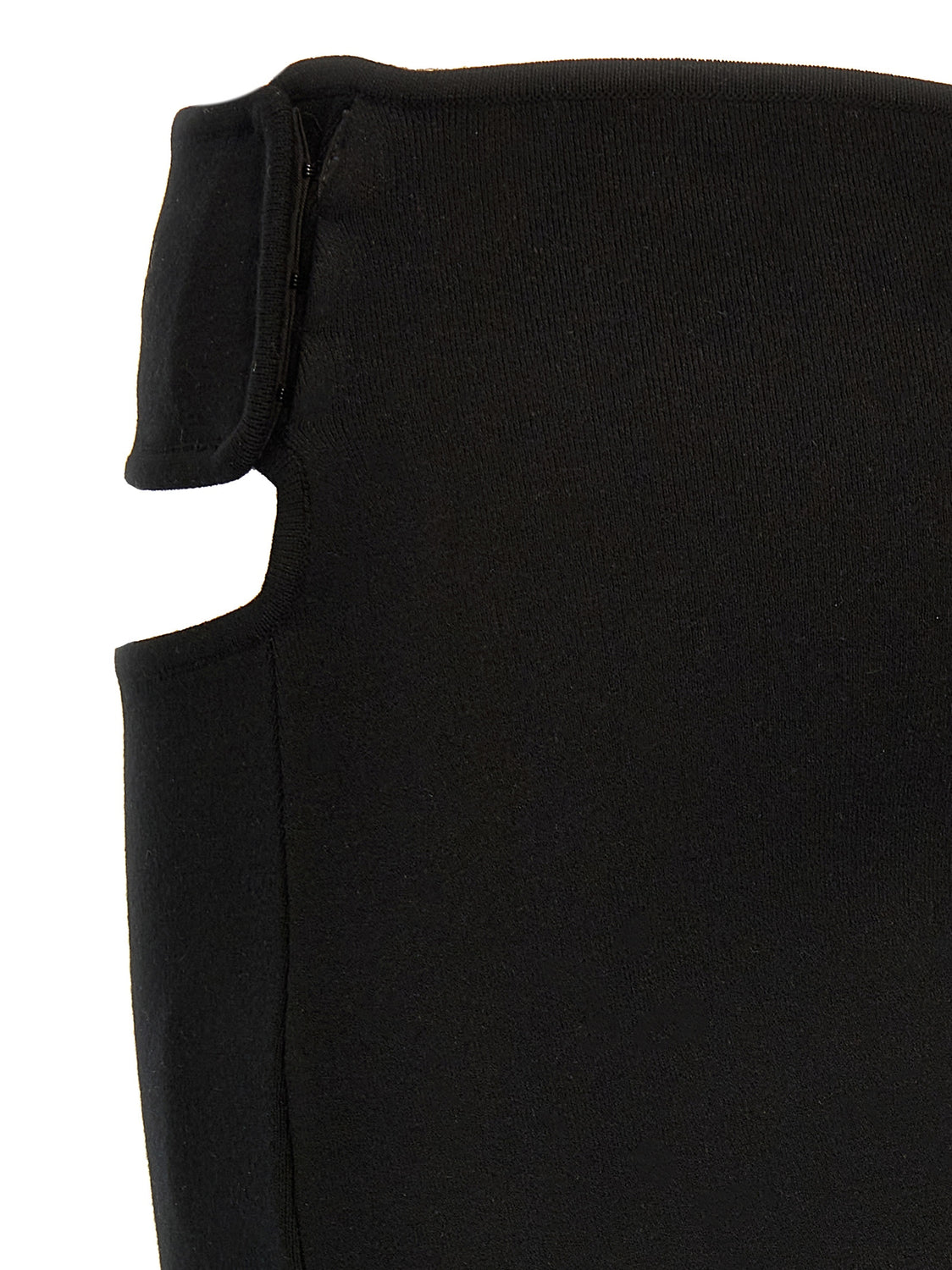 Black Viscose Long Skirt