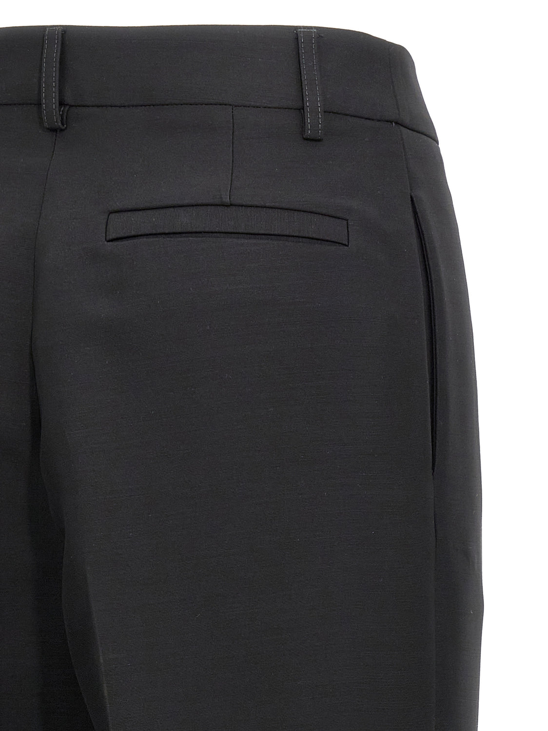 Black Viscose Dress Pants