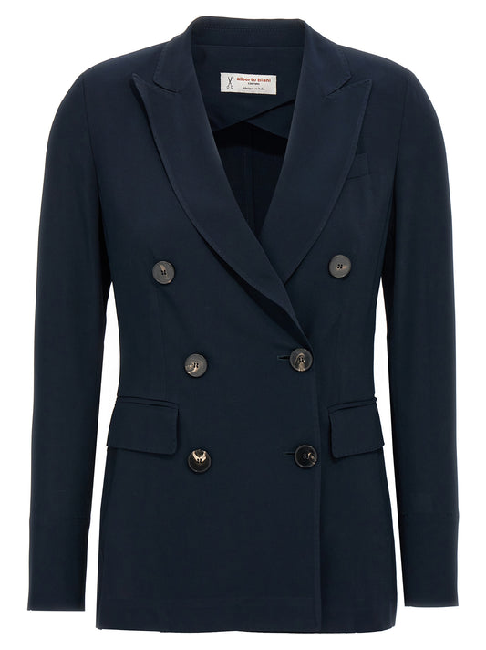 Blue Viscose Blazer