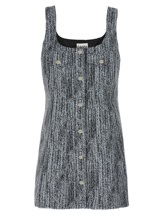 Multicolor Cotton Short Dress