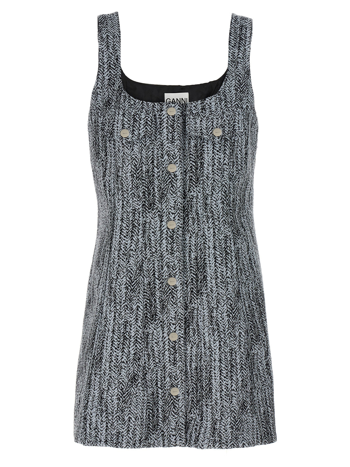 Multicolor Cotton Short Dress