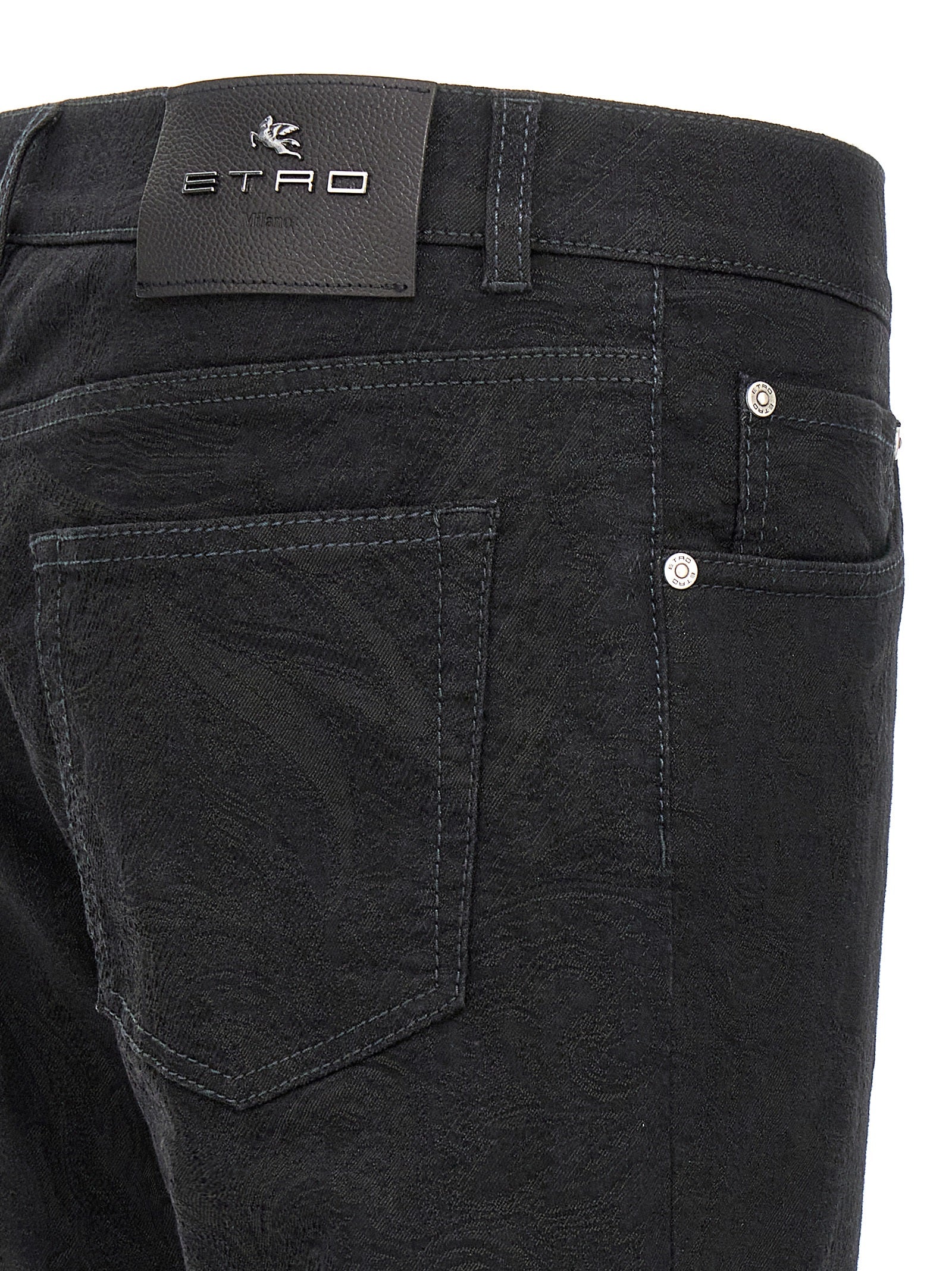 Black Cotton Jeans Denim