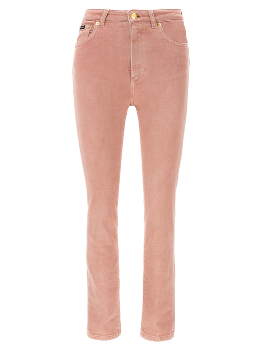 Multicolor Cotton High-Waisted Jean