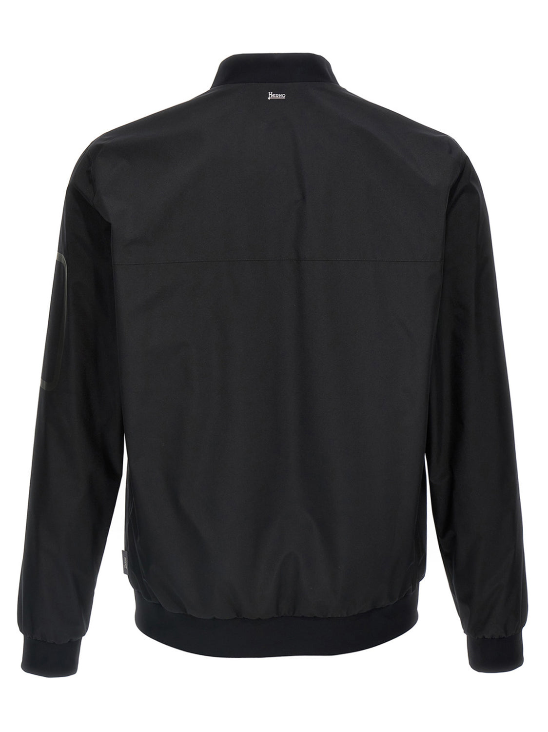 Black Polyester Bomber