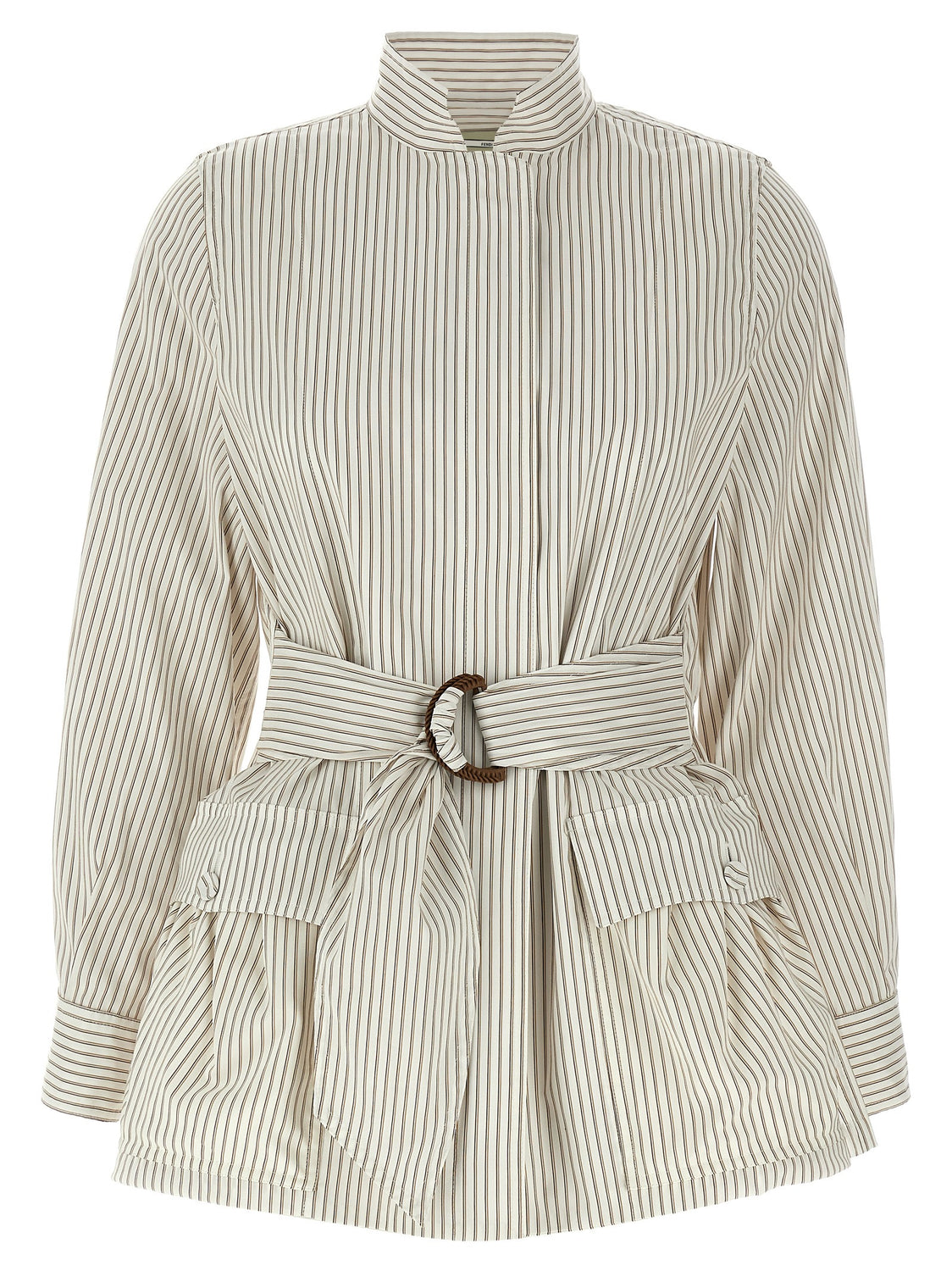 White Cotton Shell Jacket