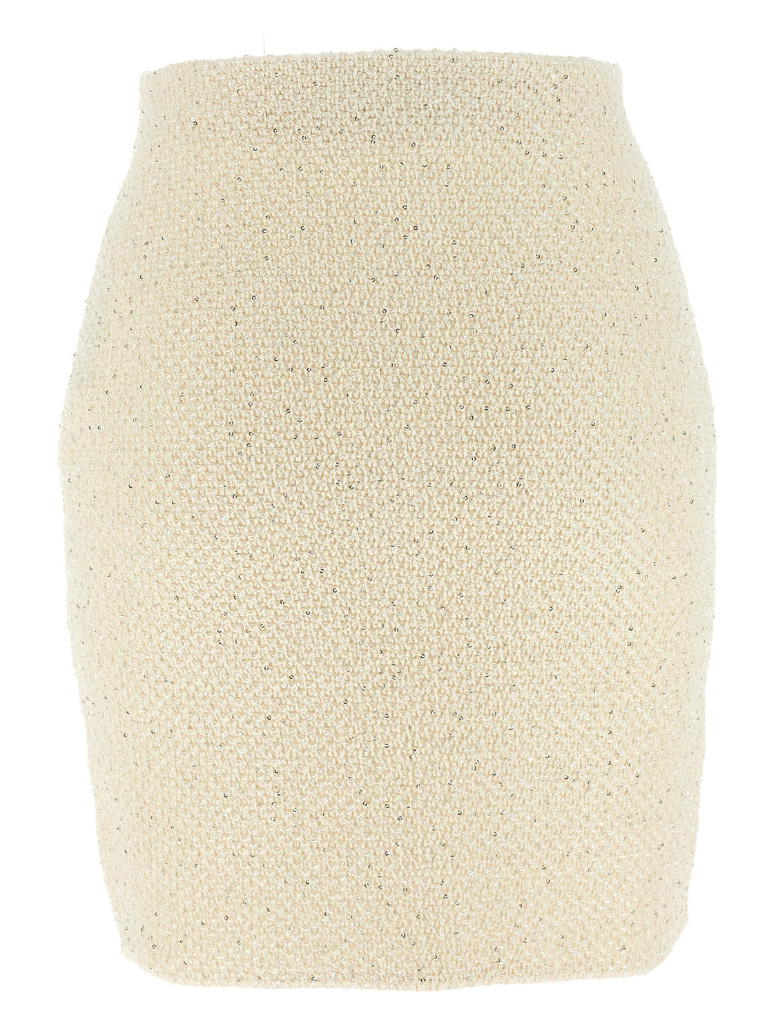 Bicolor Cotton Long Skirt