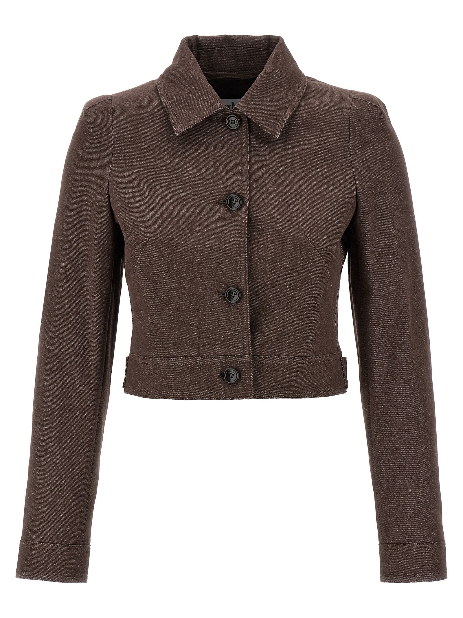 Brown Cotton Blazer