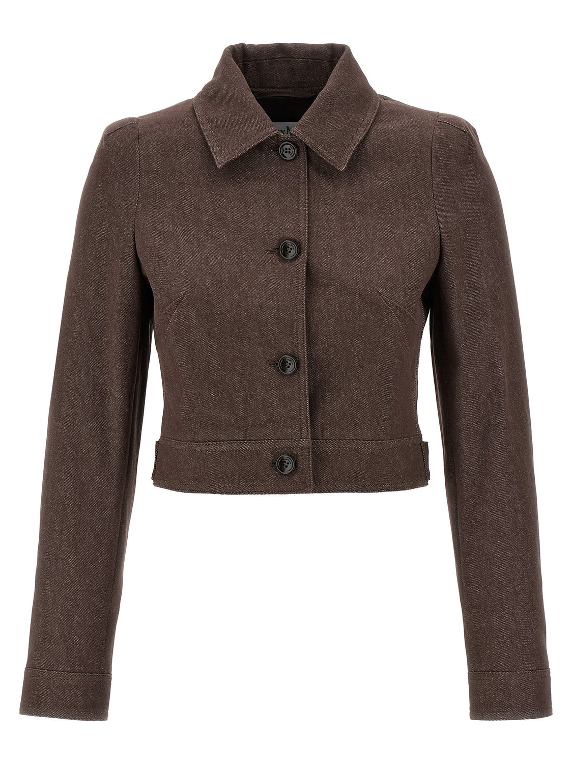 Brown Cotton Blazer