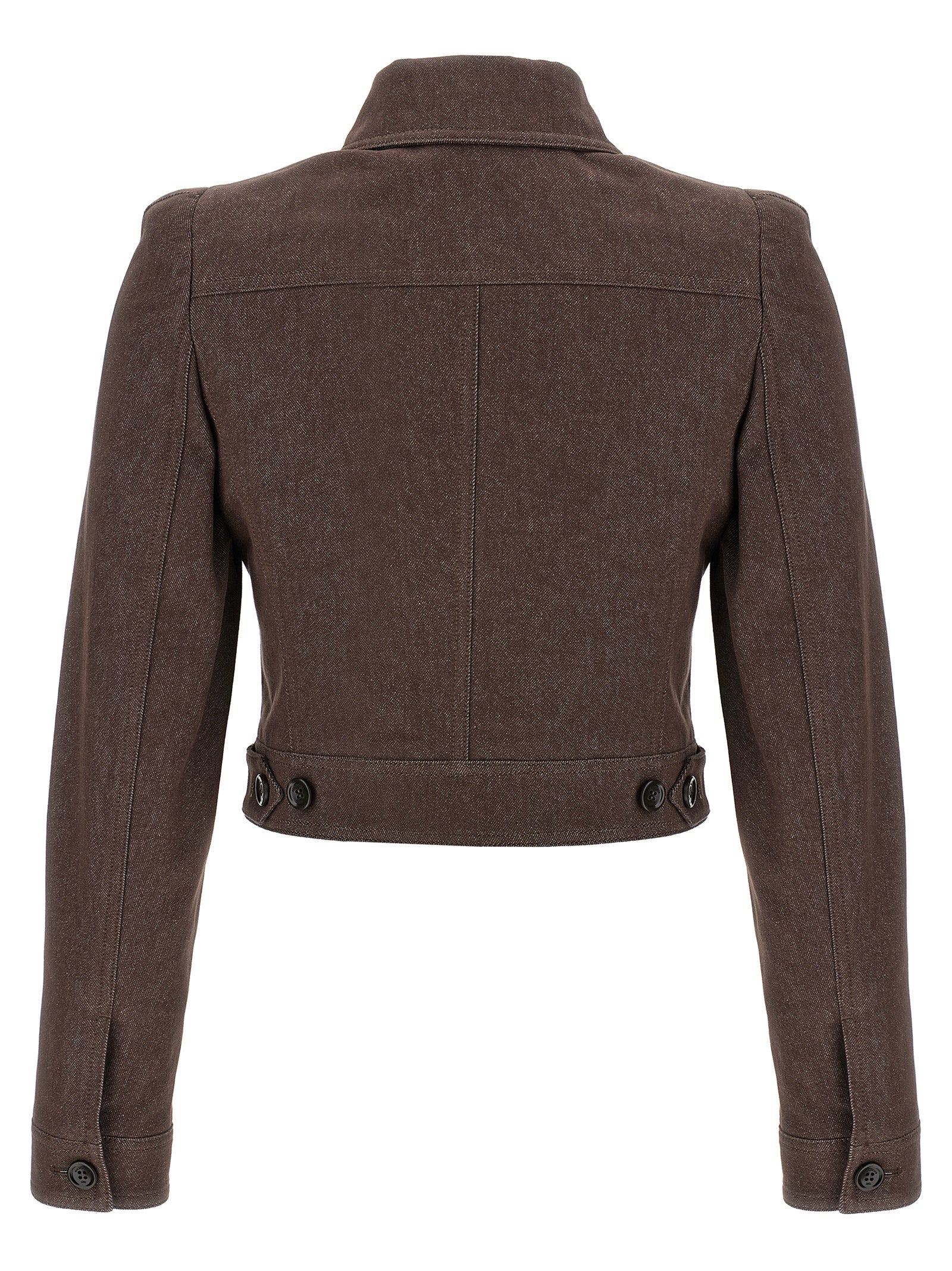 Brown Cotton Blazer
