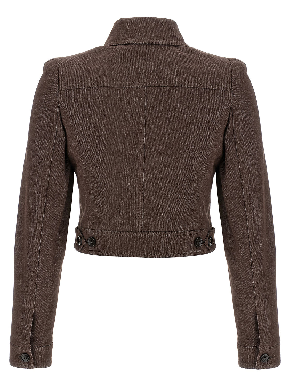 Brown Cotton Blazer