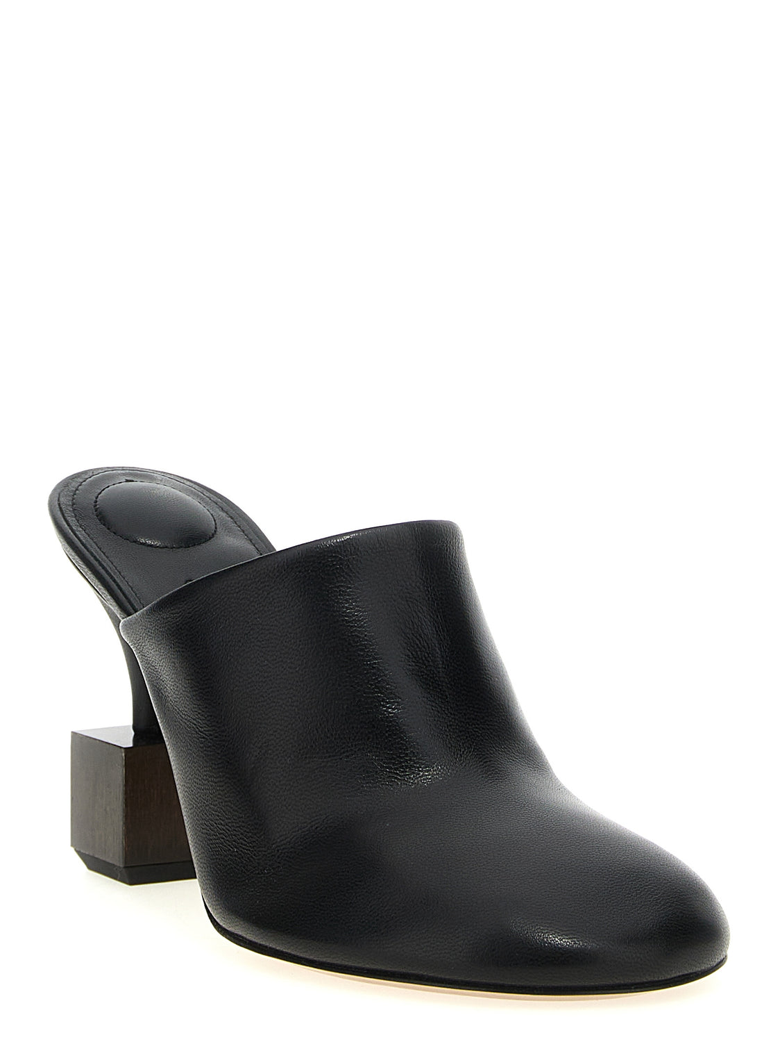 Black Lamb Leather High Heel Pumps