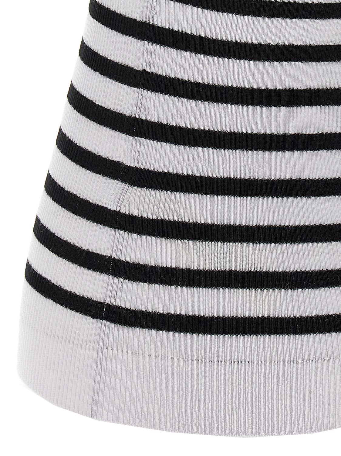 Bicolor Wool Sleeveles T-Shirt