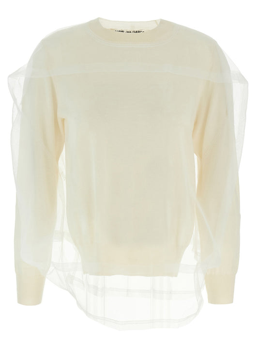 White Wool Cardigan