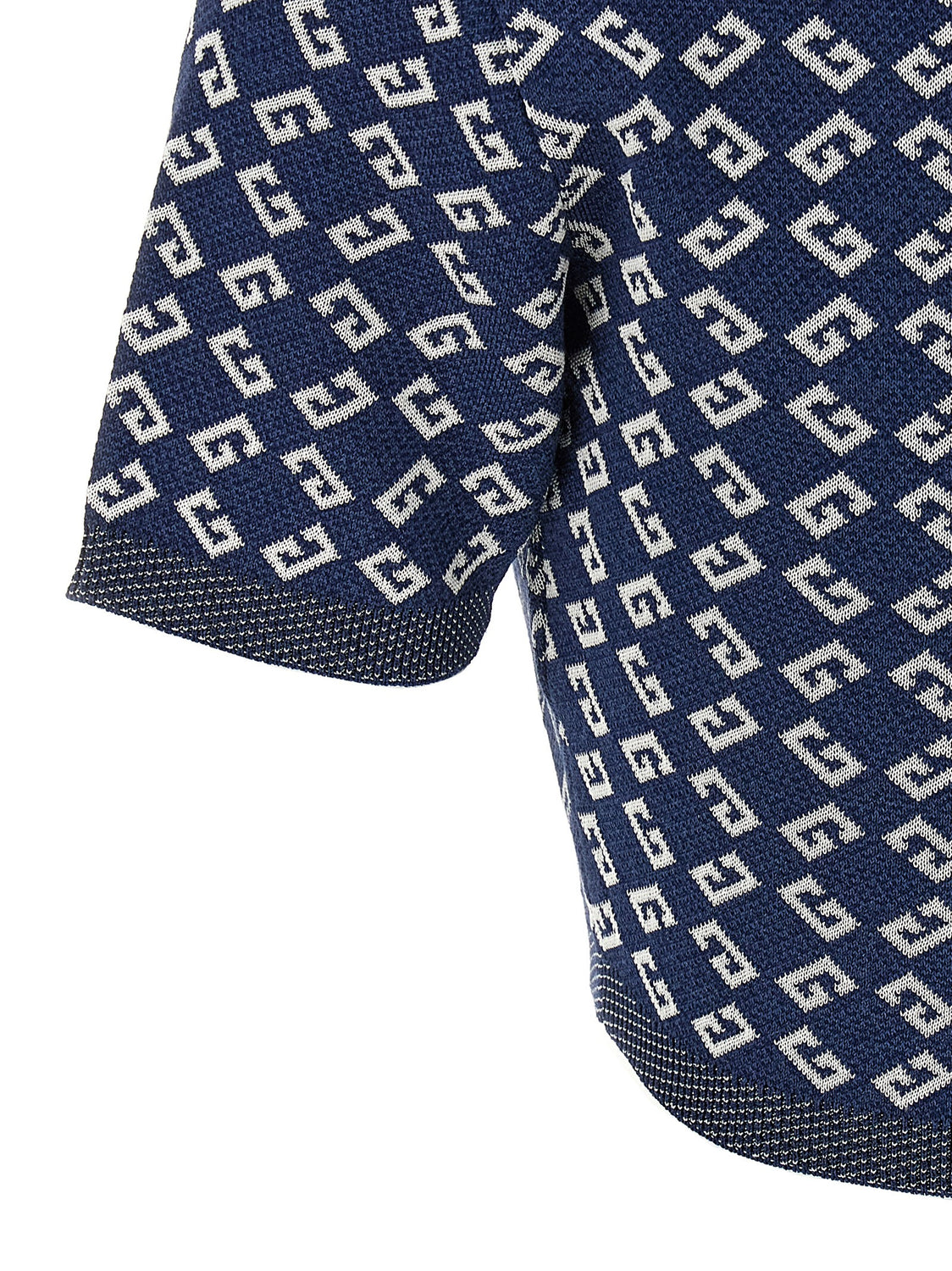 Blue Viscose T-Shirt