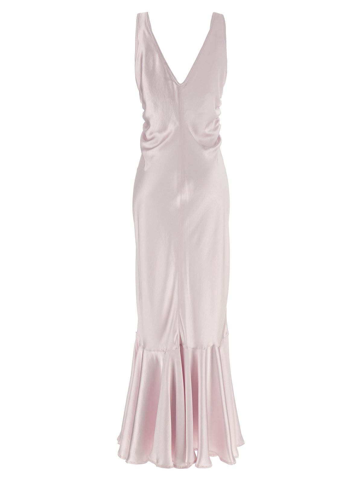 Multicolor Polyester Long Dress