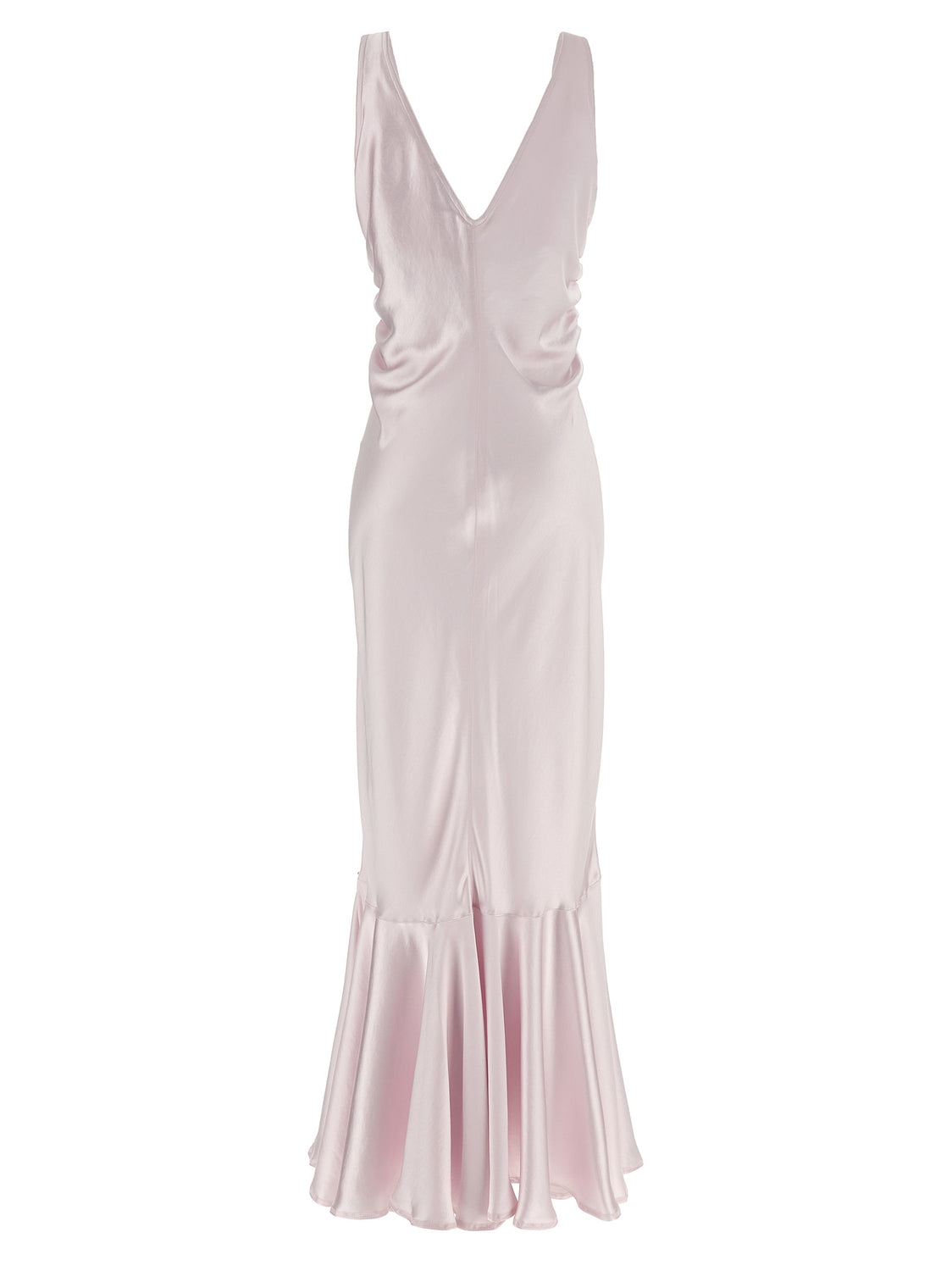 Multicolor Polyester Long Dress