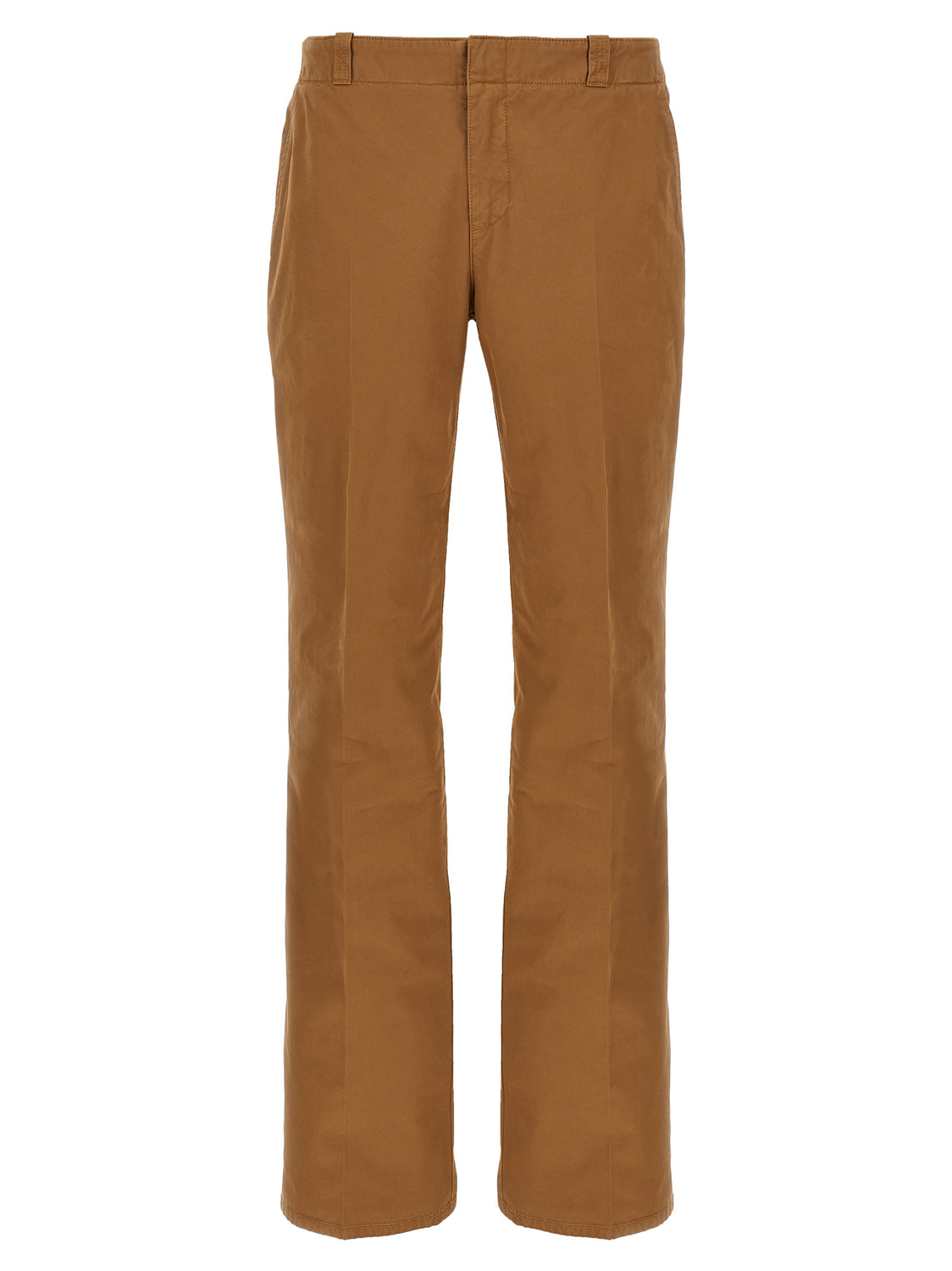 Brown Cotton Chino Pants