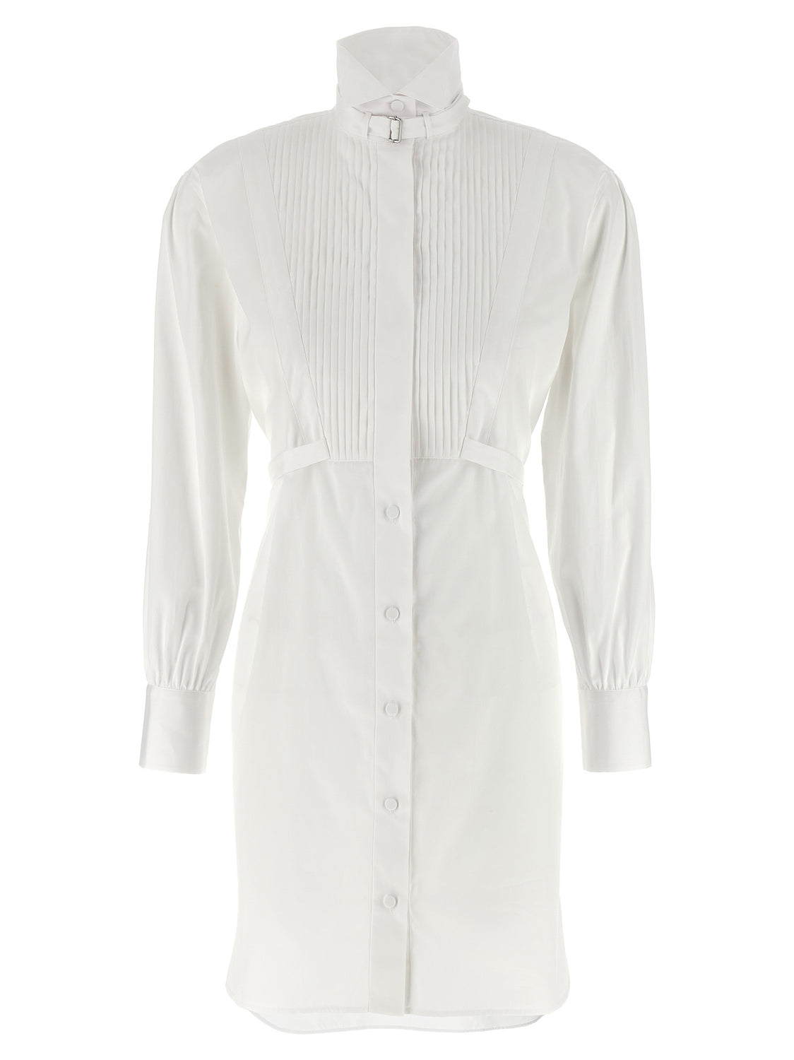 White Cotton Midi Dress