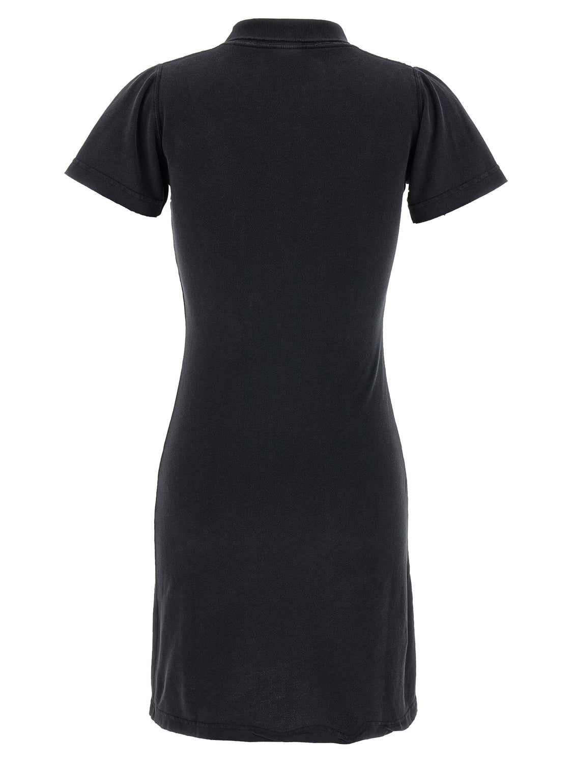 Black Cotton Short Dress