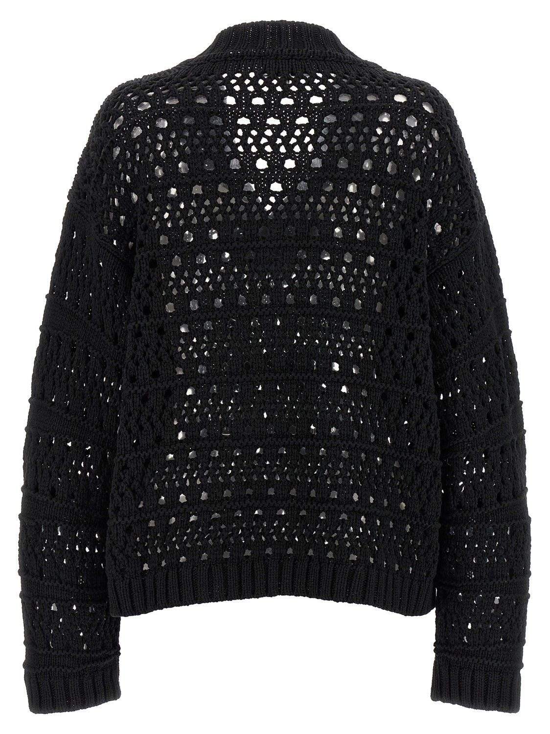 Black Cotton Cardigan