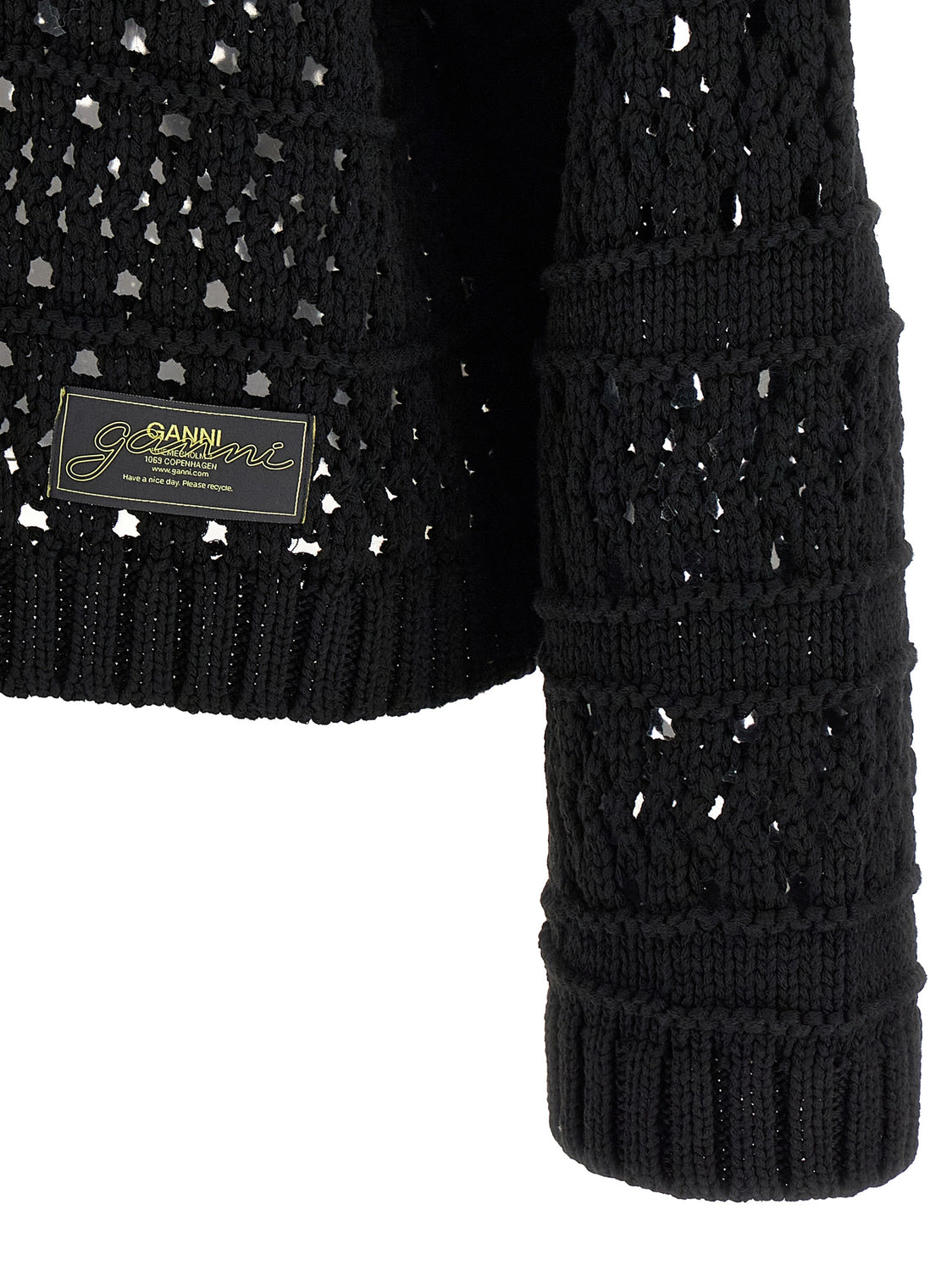 Black Cotton Cardigan