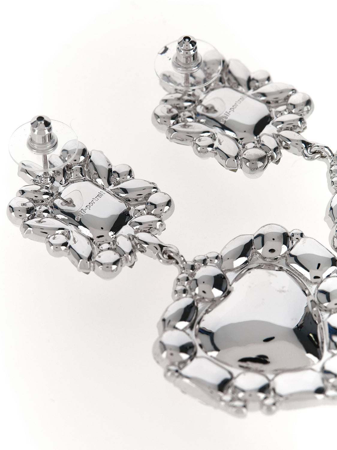 Silver Cotton Earrings