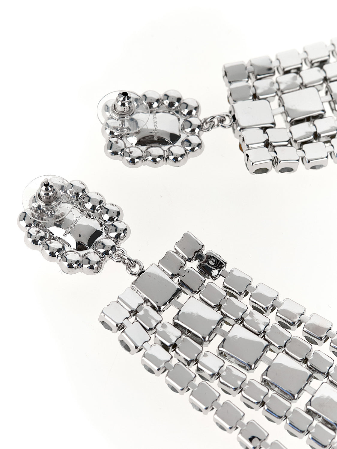 Silver Cotton Earrings