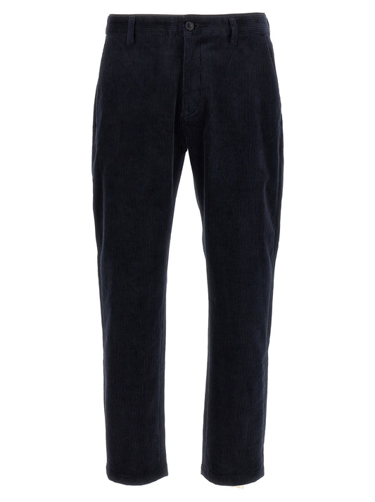 Blue Cotton Chino Pants