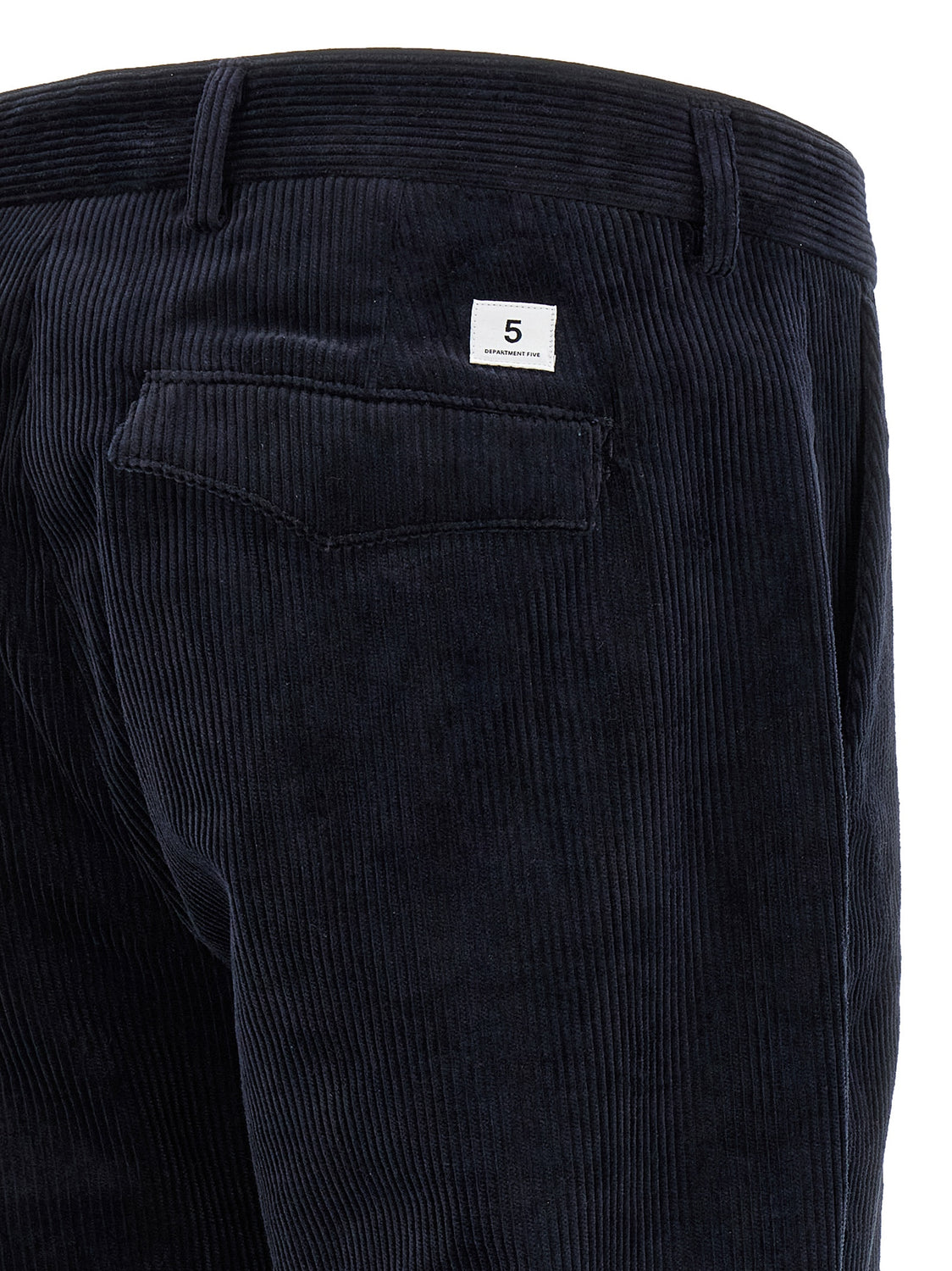 Blue Cotton Chino Pants