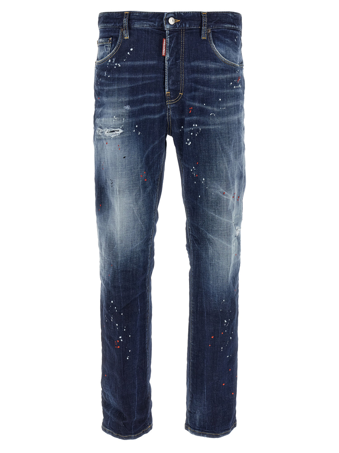 Blue Cotton Relaxed Fit Jeans